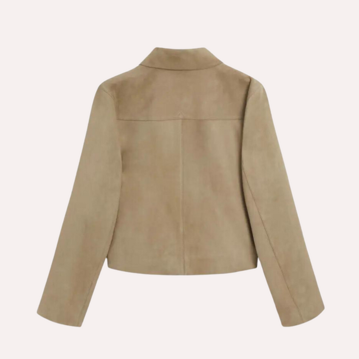 Levoire | Beige Blouson En Cuir
