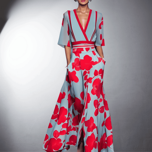 Levoire | Robe Fleurie Faite Main Avec De Fins Détails