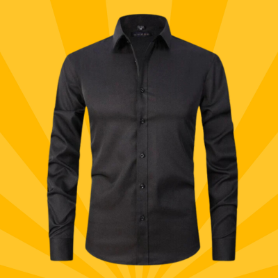 Levoire | Chemise Anti-Pourpoint Élastique et Sans Grattage Noir