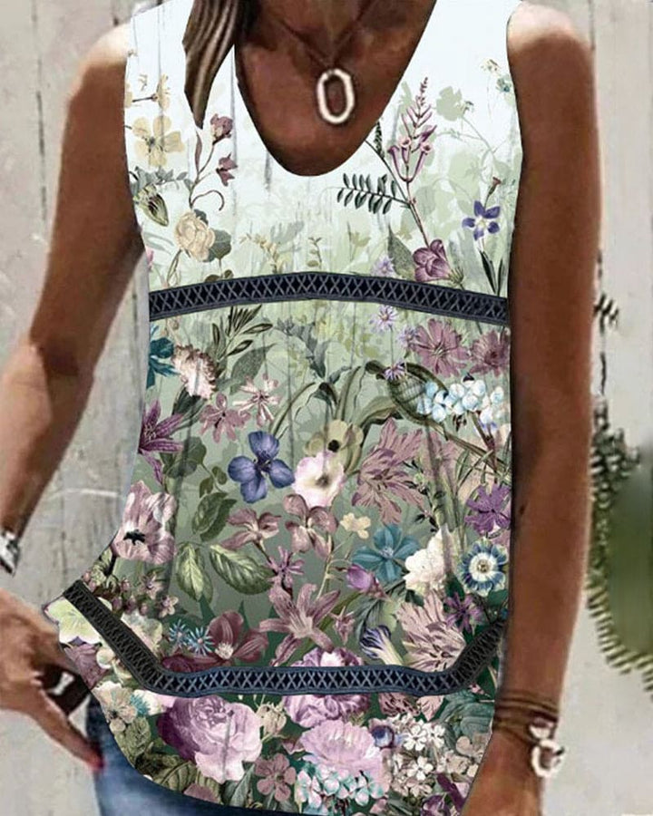 Levoire | Femme Blouse À Imprimé Floral Vert de monnaie