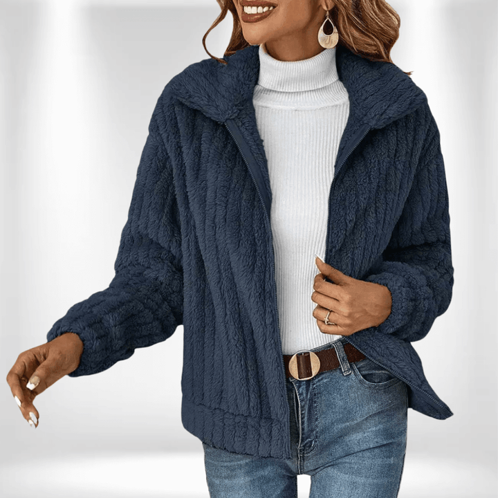 Levoire | Veste Elégante Pour Femme | Chaude Bleu Foncé