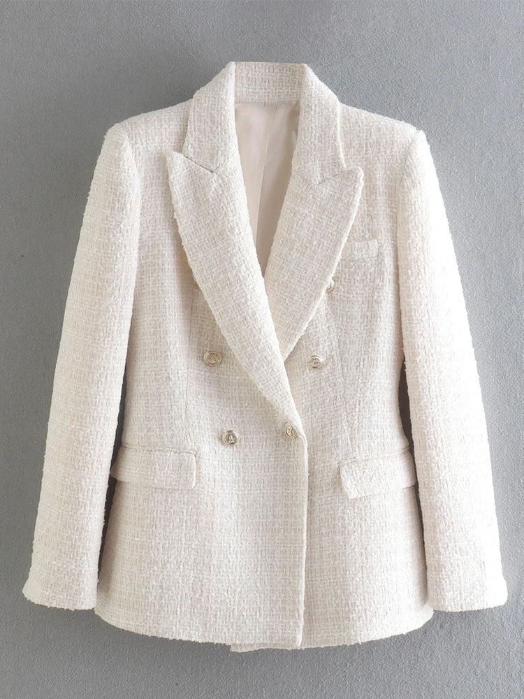 Levoire | Veste blazer chic à double boutonnage Détails élégants pour femmes