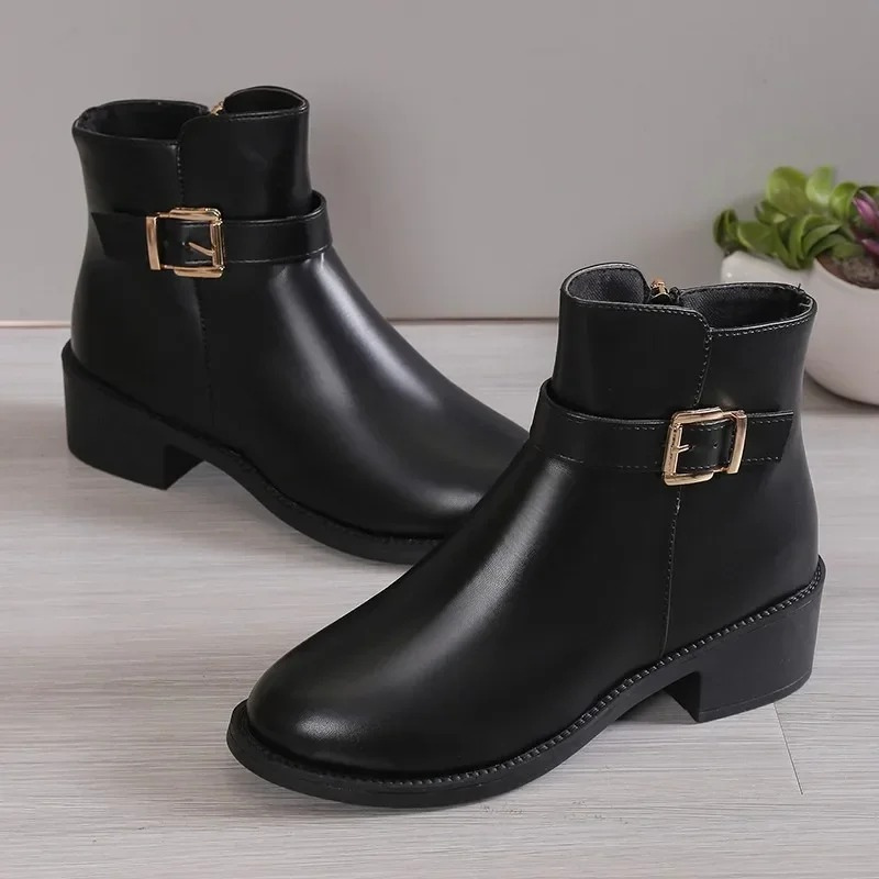 Levoire | Bottes Pour Femmes Avec Semelle Épaisse Et Fermeture Éclair Pour Un Look Élégant