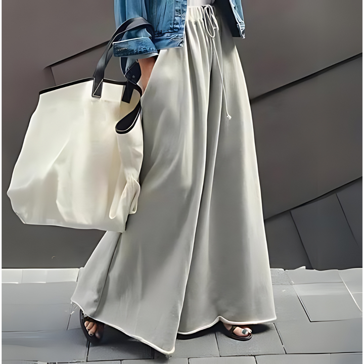 Levoire | Pantalon Large Pour Femme Gris Clair