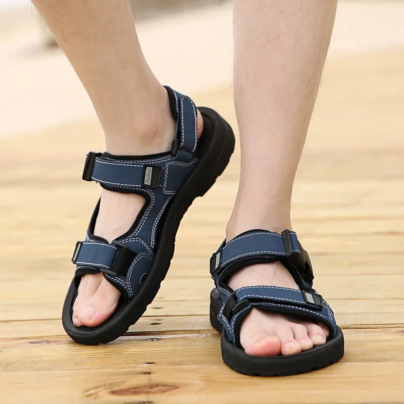 Levoire | Sandales Confort Hommes Noir