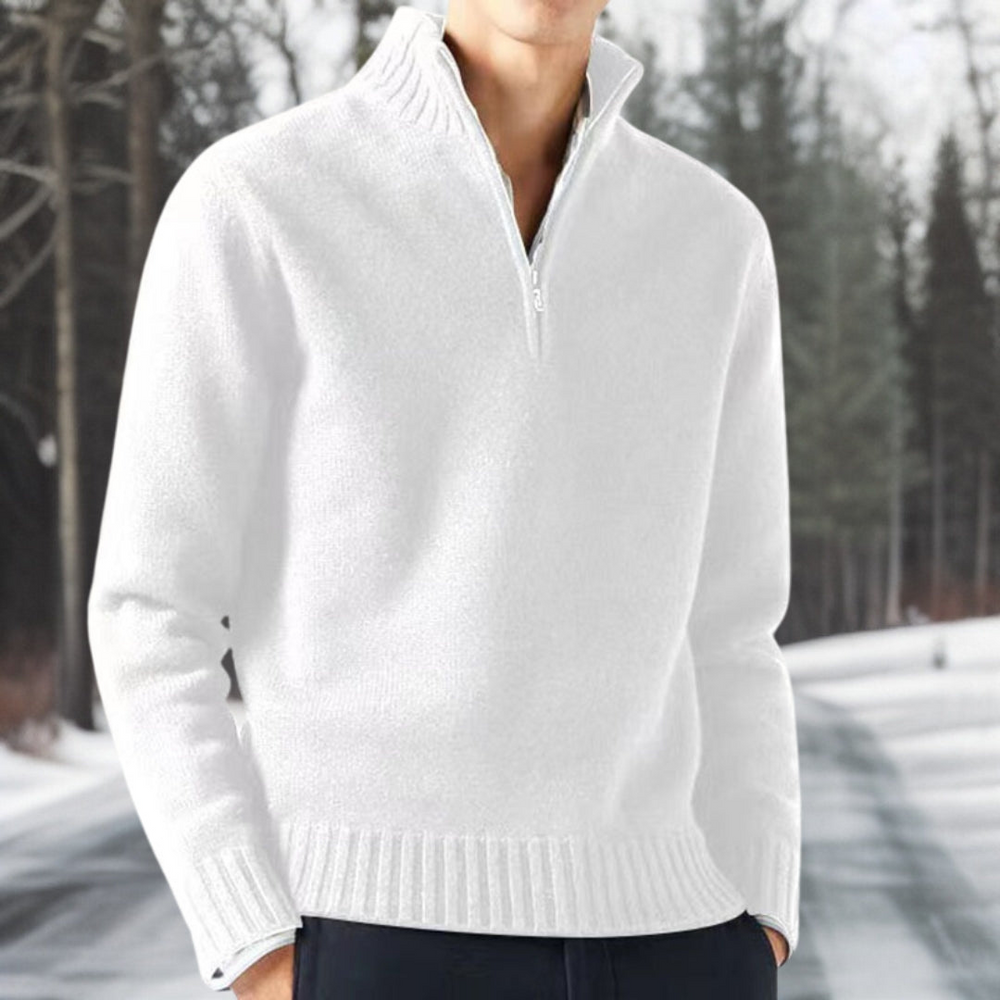 Levoire | Chaud Tricot Pull FR Hommes Blanc