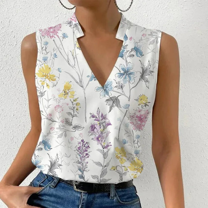 Levoire | T-shirt à col en V décolleté pour femmes B