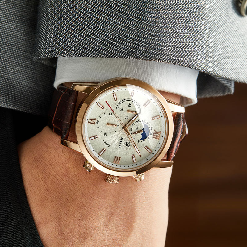 Levoire | De Luxe En Cuir Avec Mouvement À Quartz