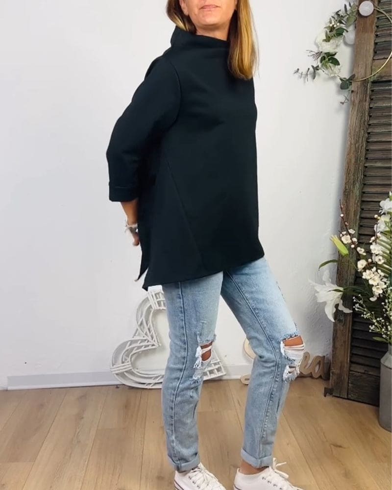 Levoire | Blouse Avec Encolure Arrondie Et Manches Longues