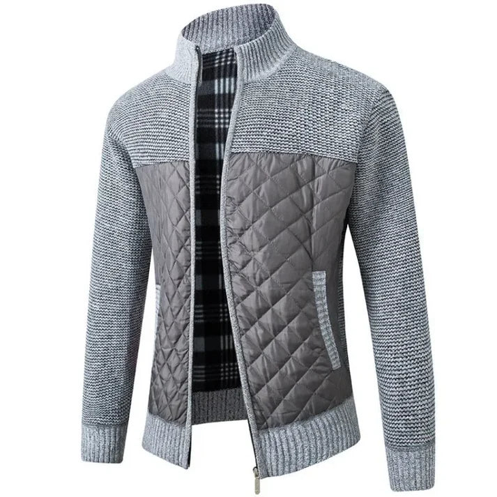 Levoire | Veste Pour Hommes Avec Fermeture Eclair Et Coupe Confortable Gris clair