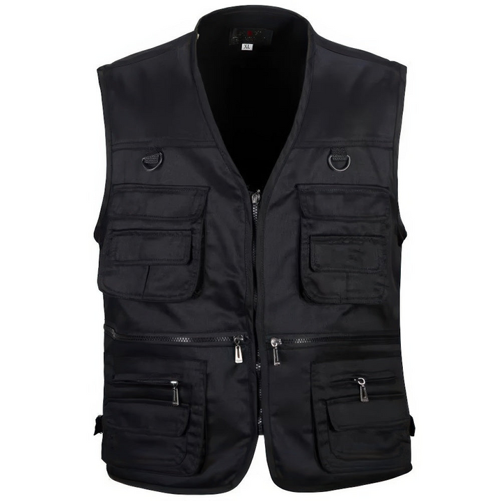 Levoire | Veste de randonnée tactique pour hommes tendance sans manches Noir