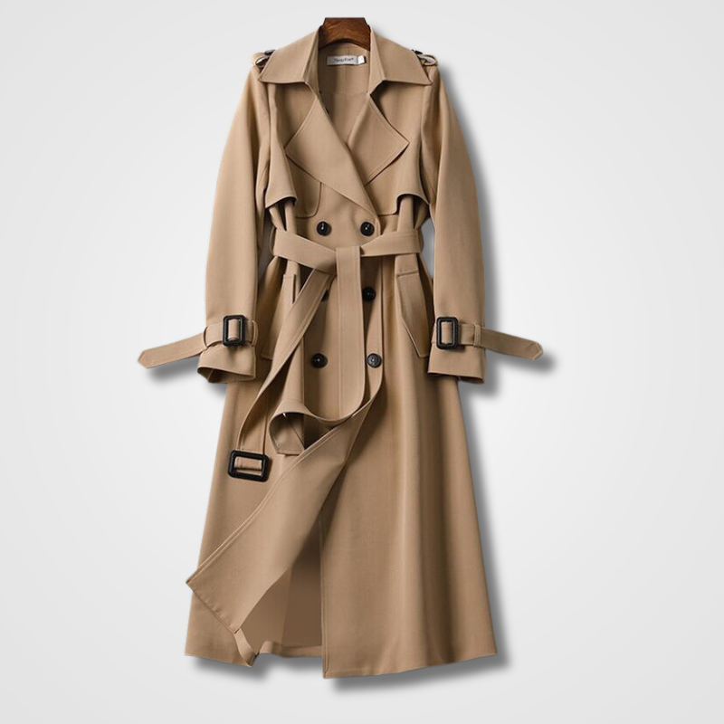 Levoire | Manteau Trench Élégant Kaki marron
