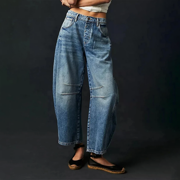 Levoire | Jeans Confort Large Jambe Bleu marine