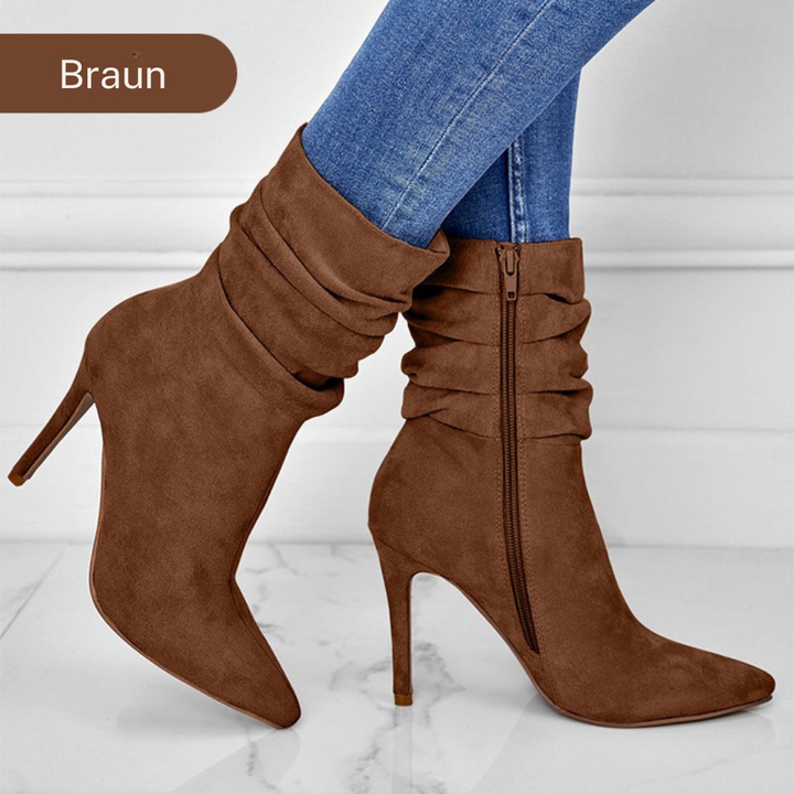 Levoire | Bottes Avec Hauts Talons Et Embout Pointu Braun