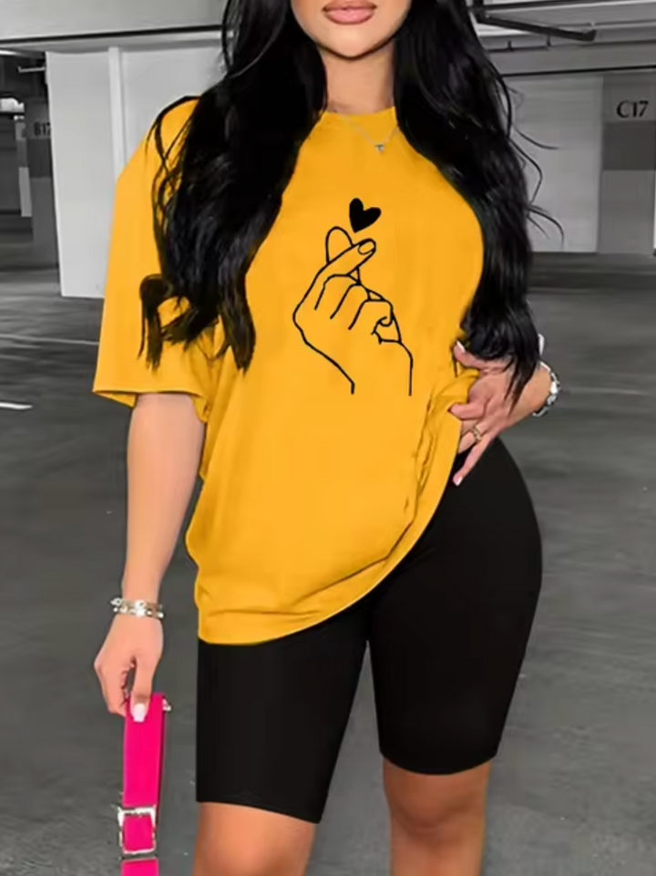 Levoire | T-Shirt Avec Couleur Jaune
