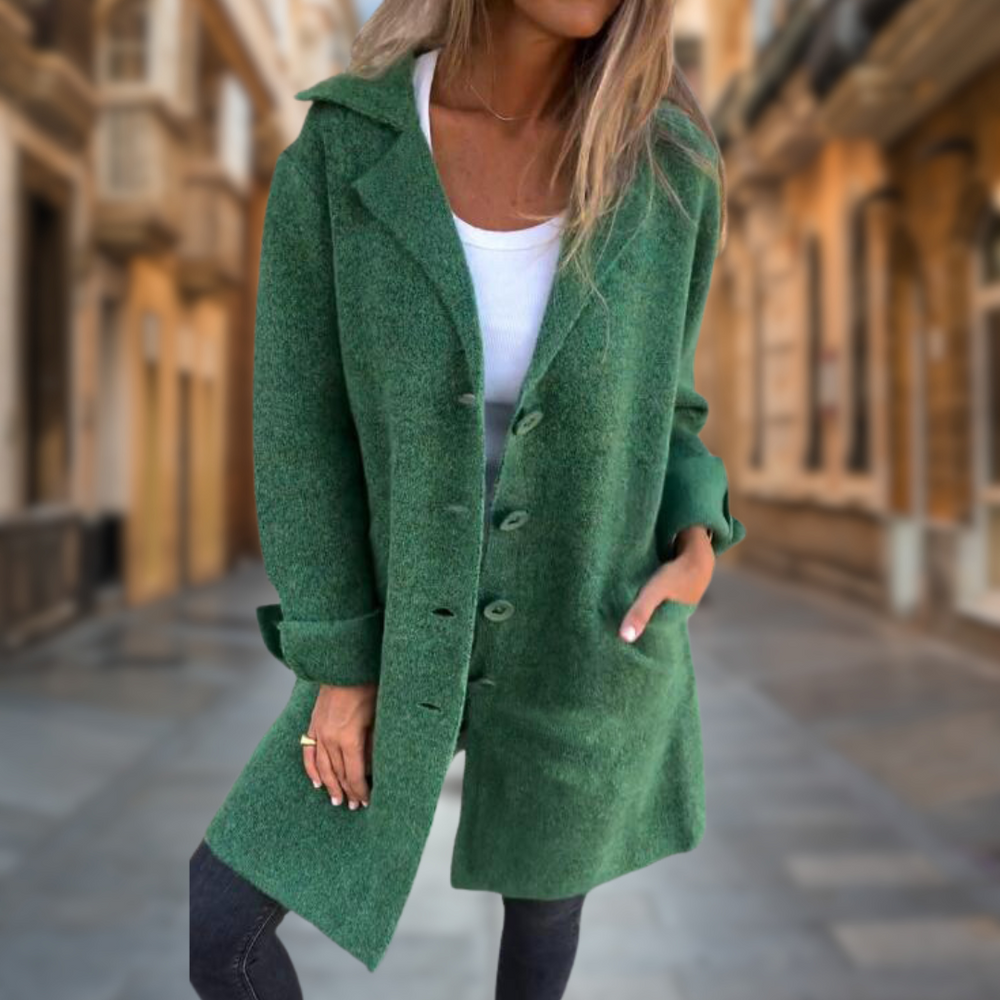 Levoire | Manteau femme uni Verde