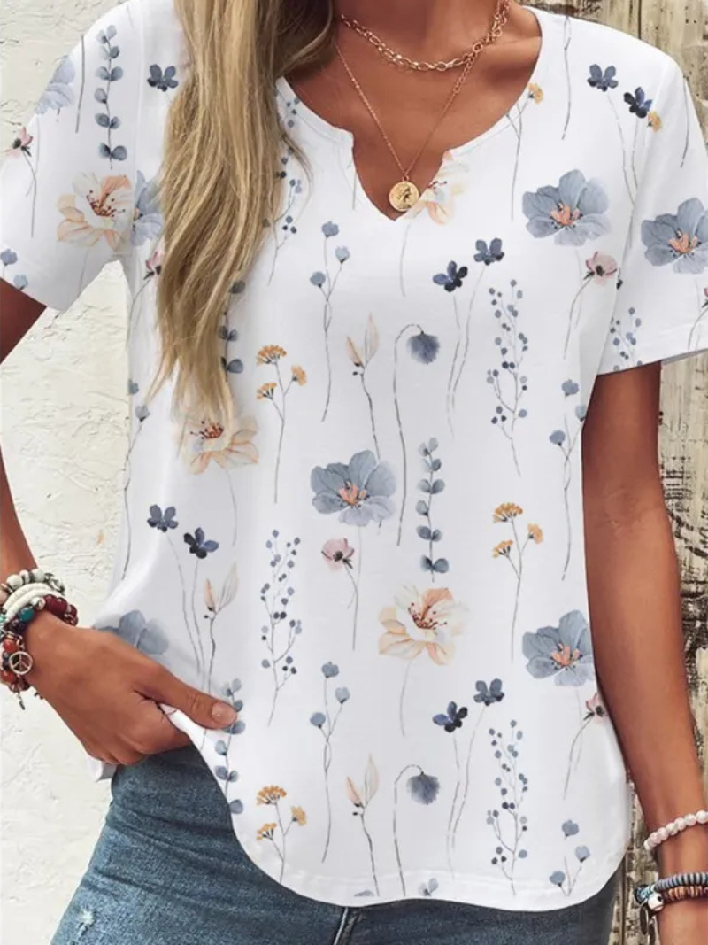Levoire | Blouse Boutonnée Élégance Florale Prairie Pastel