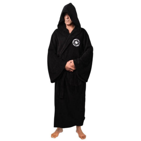 Levoire | Peignoir en flanelle pour hommes Peignoir long et chaud pour hommes Noir