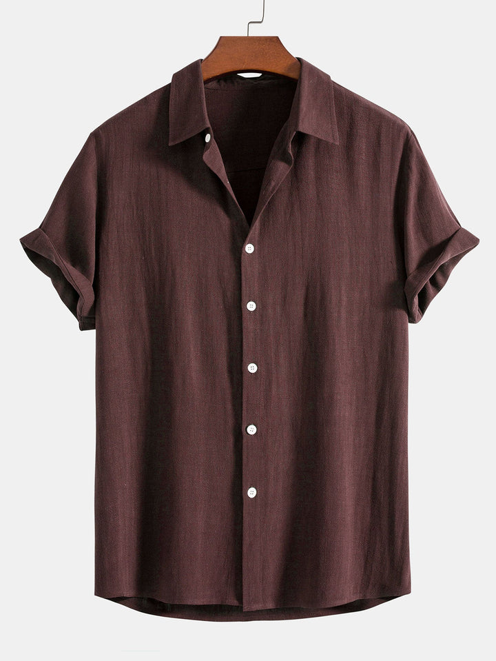 Levoire | Robe épurée élégante Chemise brune