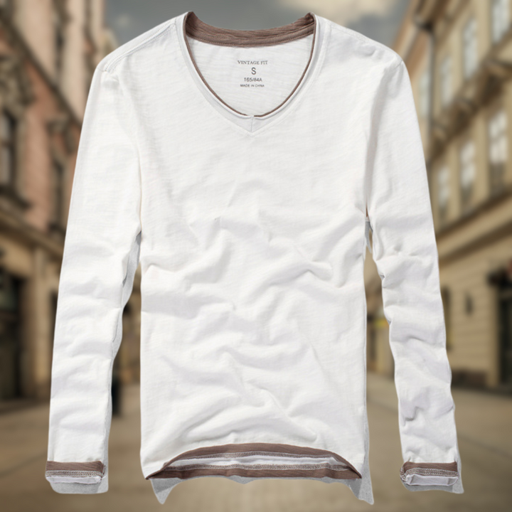 Levoire | Pull léger à manches longues Bianco