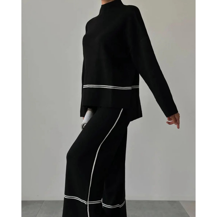 Levoire | Ensemble À Deux Pièces Trendy Ample Pour Femmes Noir