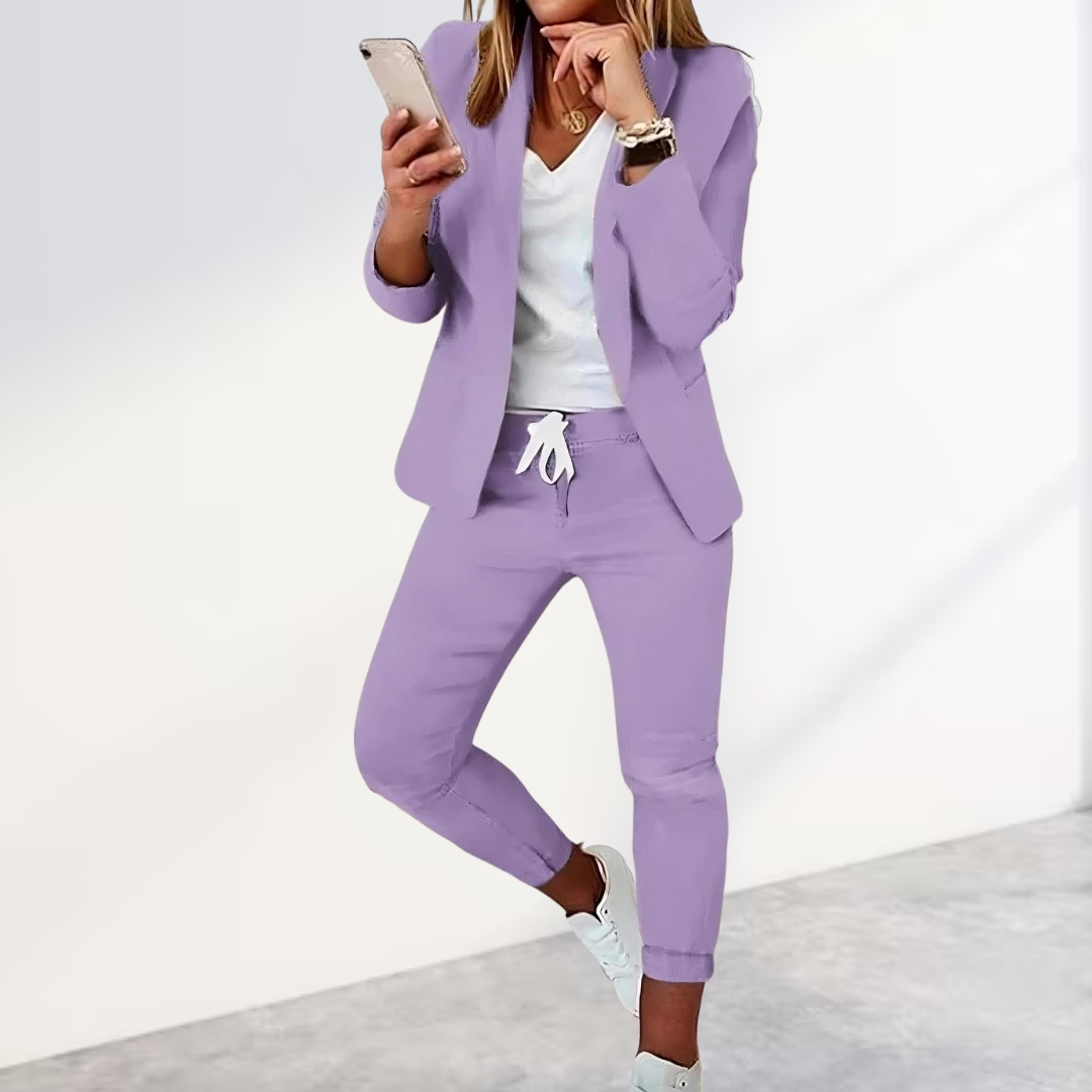 Levoire | Blazer Et Pantalon Élégants Lilas