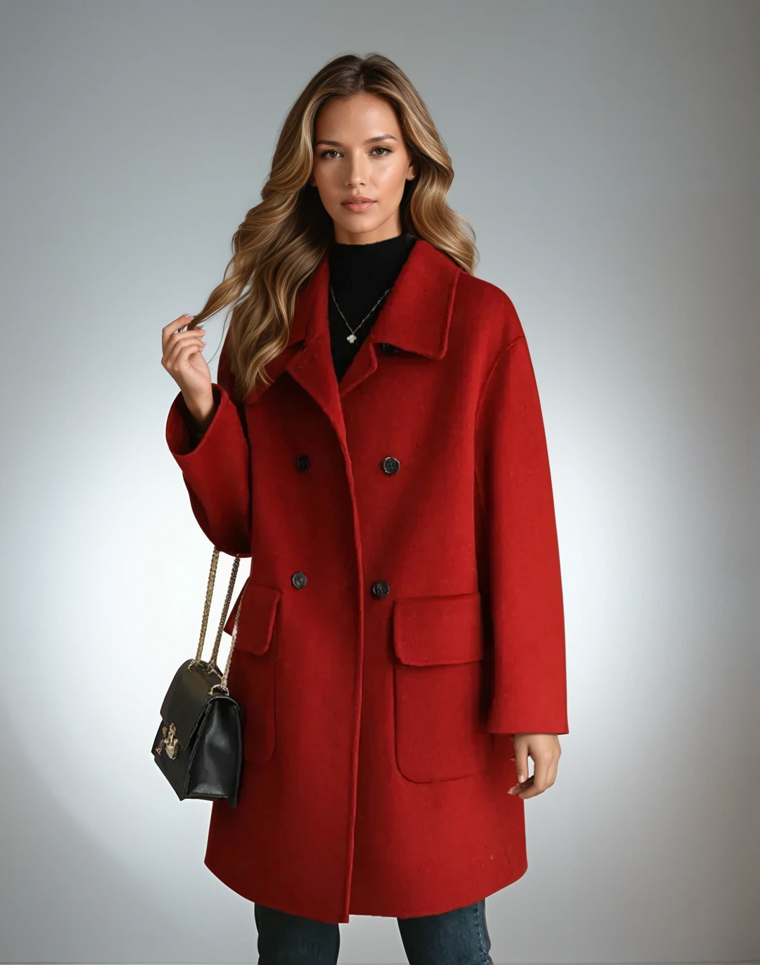 Levoire | Manteau Élégant Et Confortable Pour Chaque Occasion Rouge