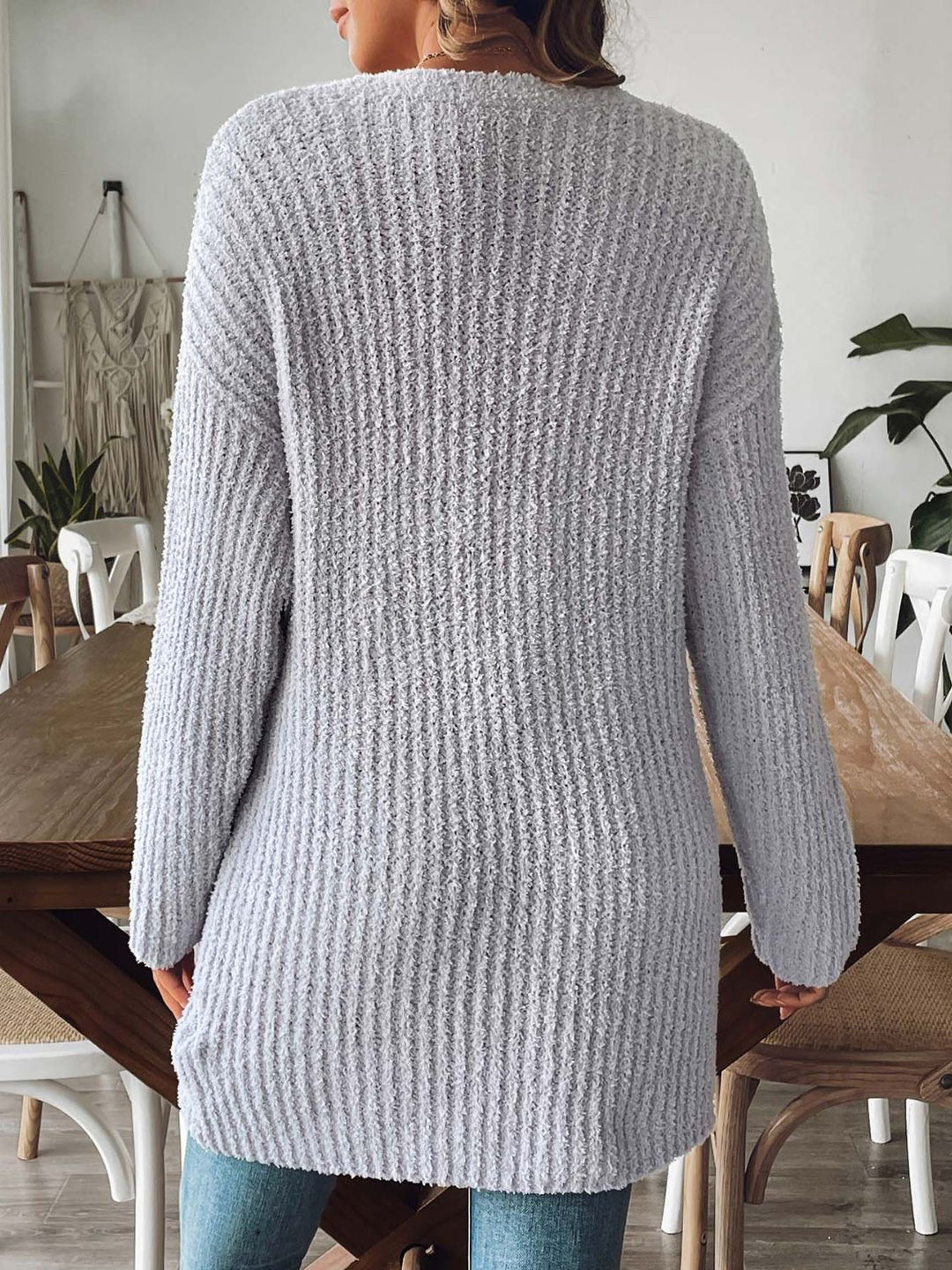 Levoire | Cardigan Ouvert Avec Fermeture À Nœud Manches Longues