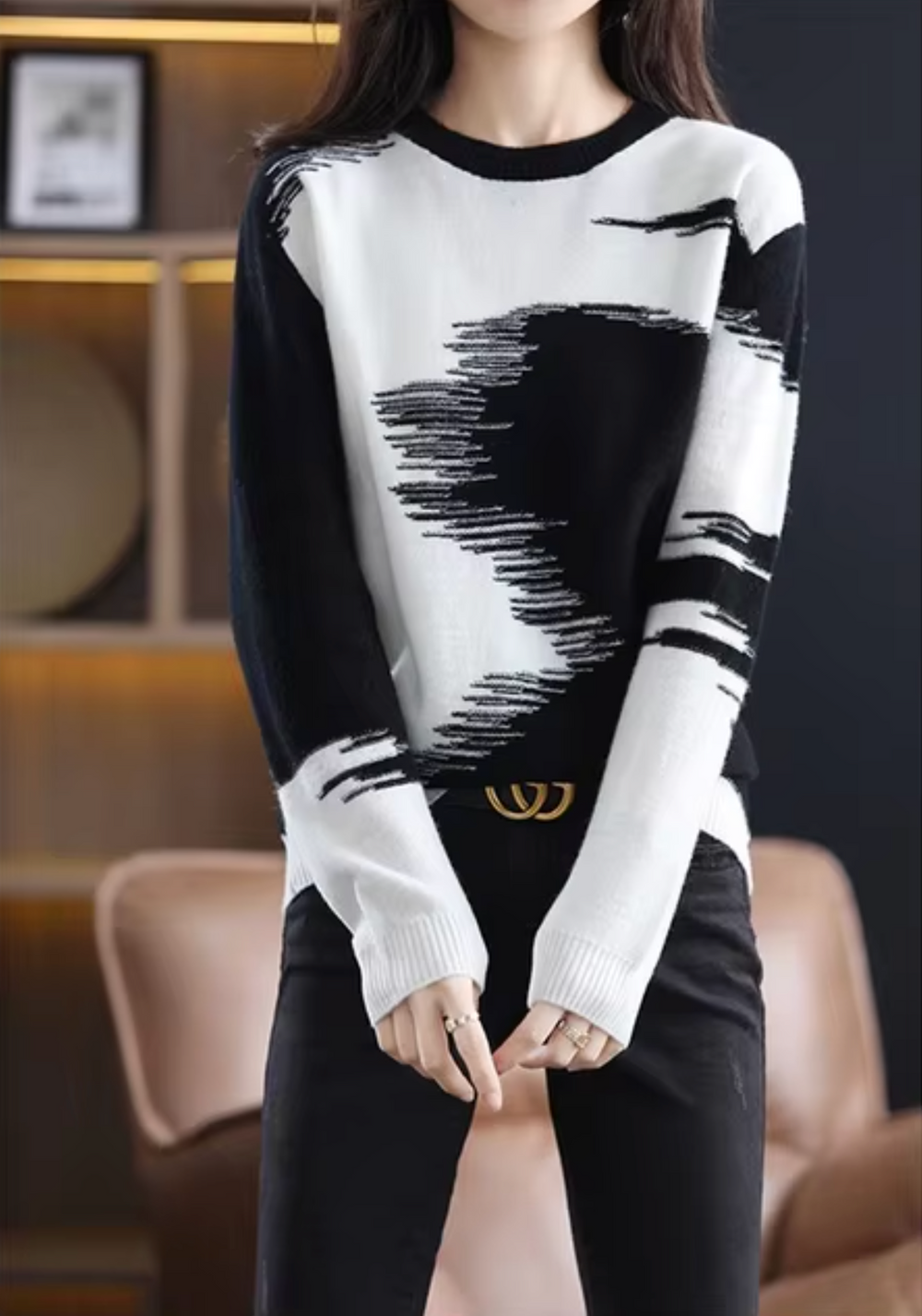 Levoire | Pull Tricot Léger Noir