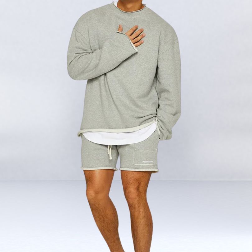 Levoire | Ensemble Confortable Pour Homme Grau