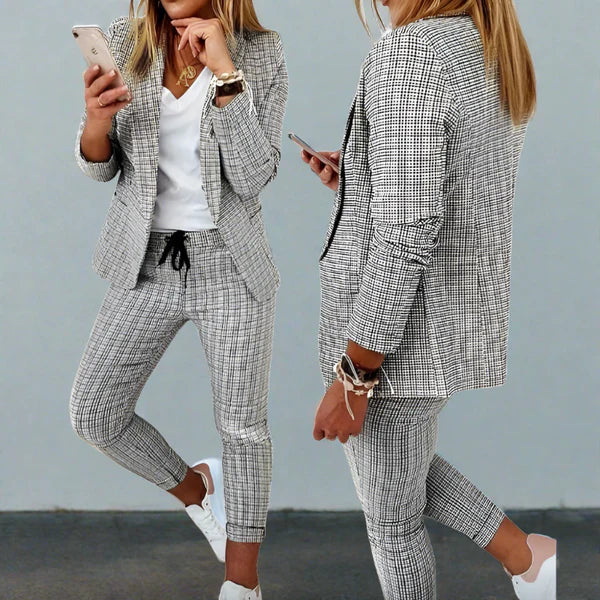 Levoire | Ensemble Formel Deux Pièces Pour Femmes Gris clair