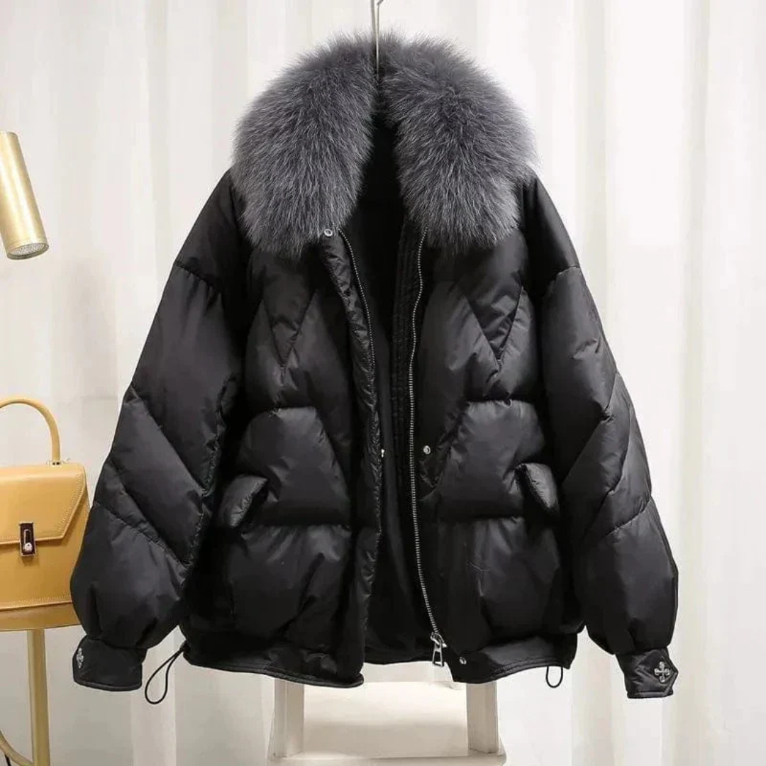 Levoire | Chic Blouson Femmes Noir Gris