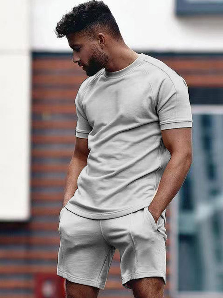 Levoire | Hommes Tenue décontractée Ensemble tendance et confortable pour l'été Gris