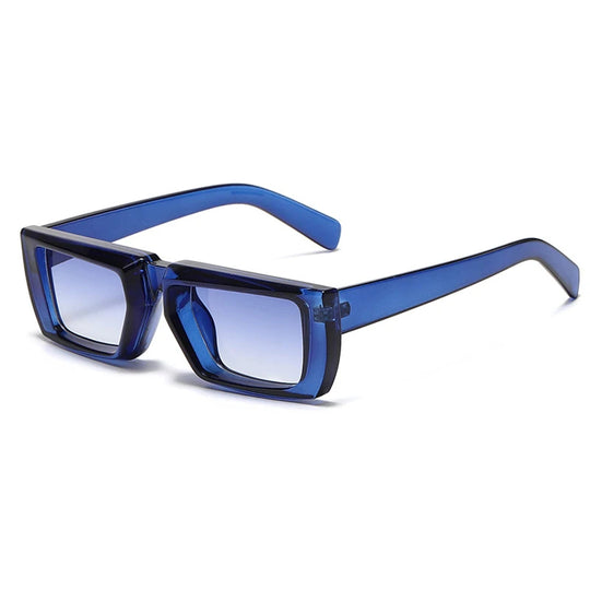 Levoire | Stylé Lunettes De Soleil À Monture Petite Et Uv Protectrices Bleu