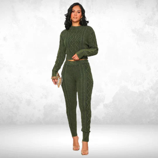 Levoire | Ensemble de pull à deux pièces Vert