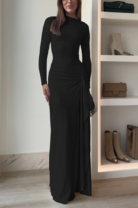 Levoire | Veto Maxi Robe À Manches Longues Noir