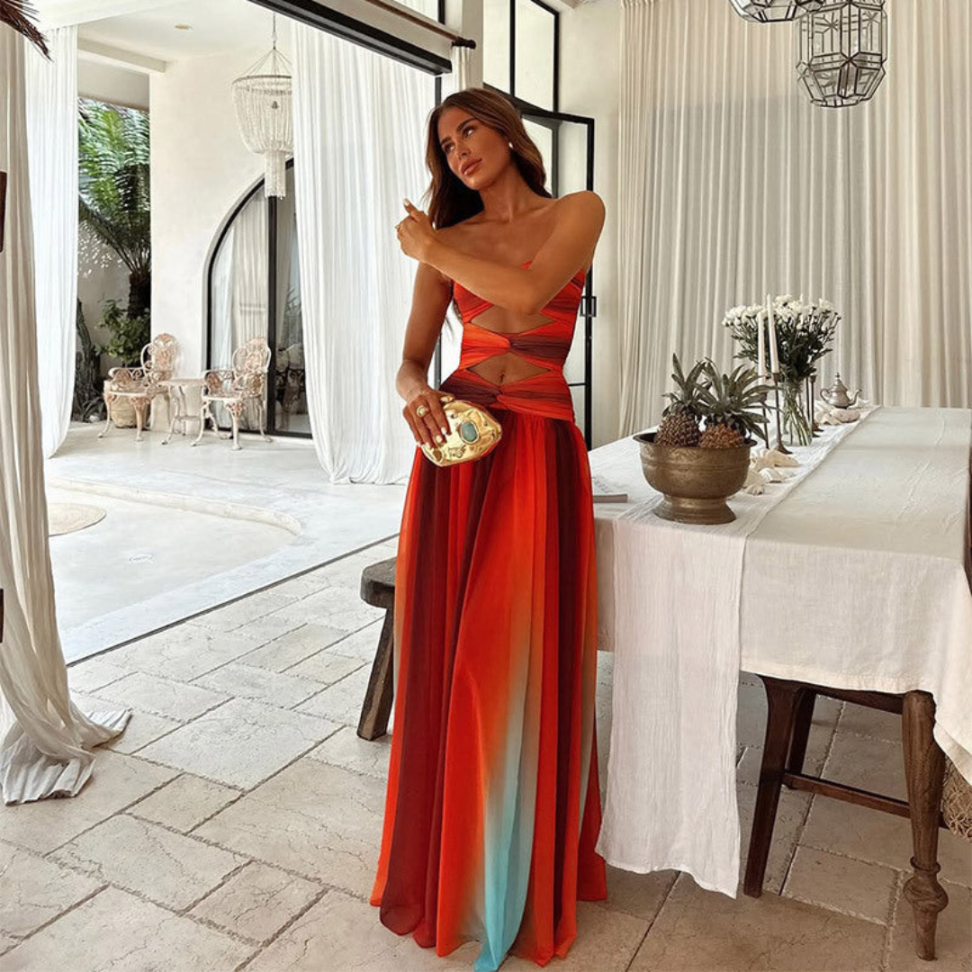 Levoire | Robe D'Invite De Mariage Sans Bretelles Et Décolleté - Maxi