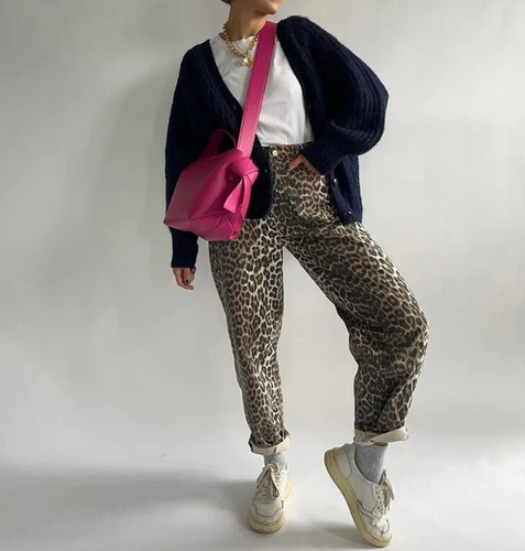 Levoire | Jean Vintage Avec Motif Léopard