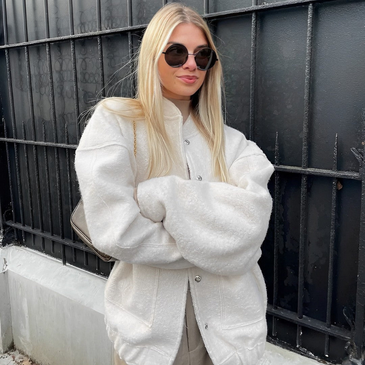 Levoire | Veste moderne pour femmes Printemps Bombardier Off-White