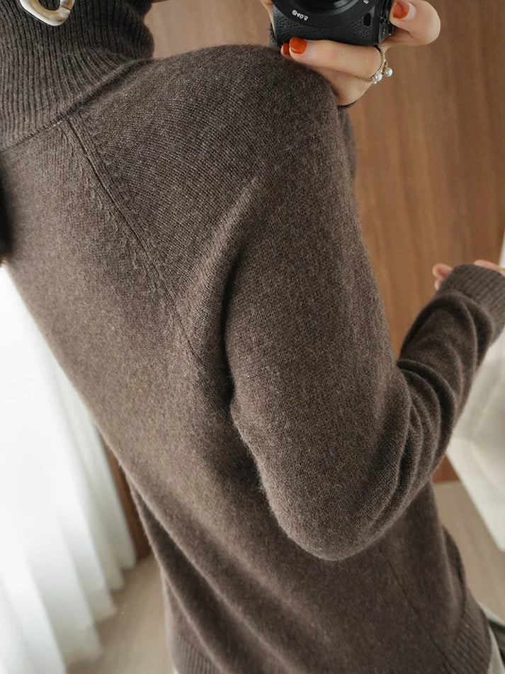 Levoire | Pull À Col Roulé Confortable Pour Dames Avec Col Haut