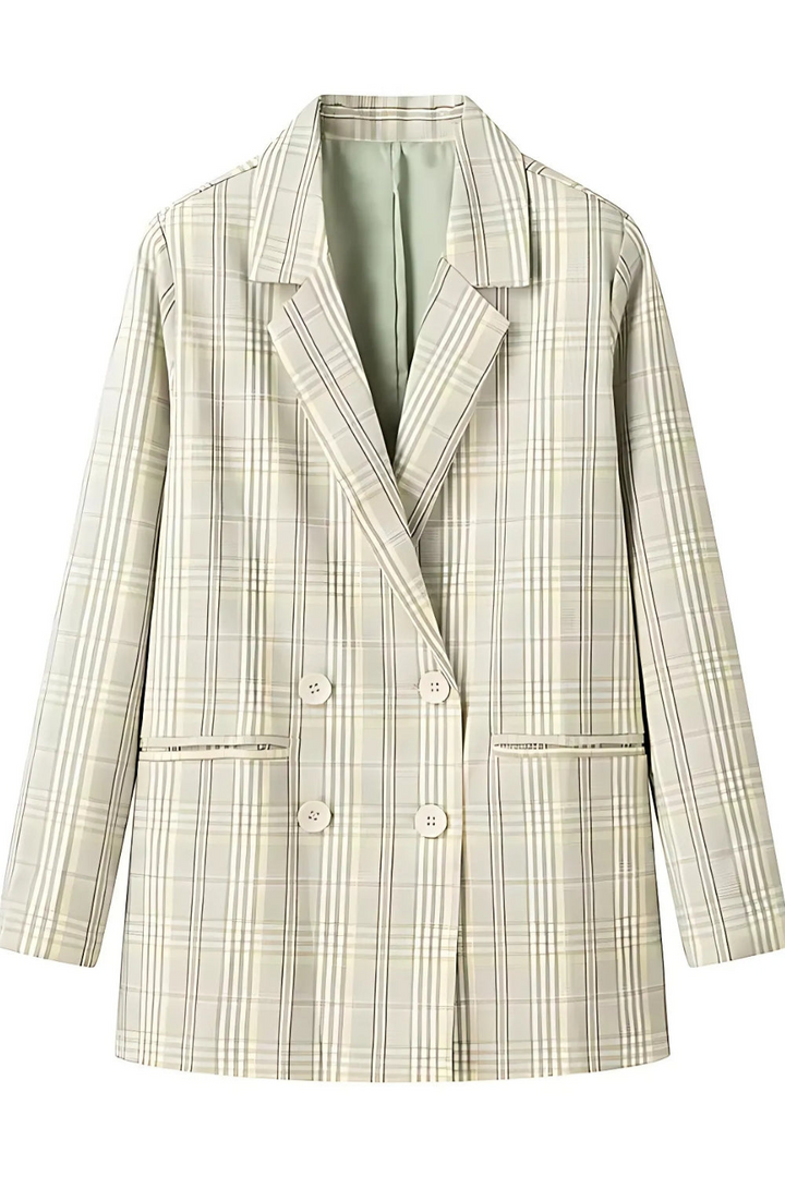 Levoire | Femmes Blazer à Carreaux Veste Classique & Élégante Pour Femmes