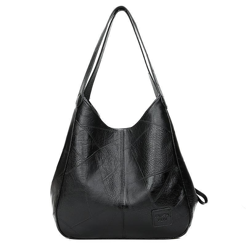 Levoire | Sac au style rétro avec un motif de vendange Noir