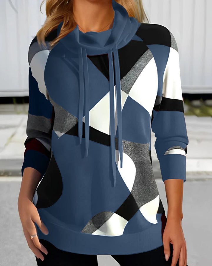 Levoire | Sweat Géométrique En Couleurs Contrastées BLEUE