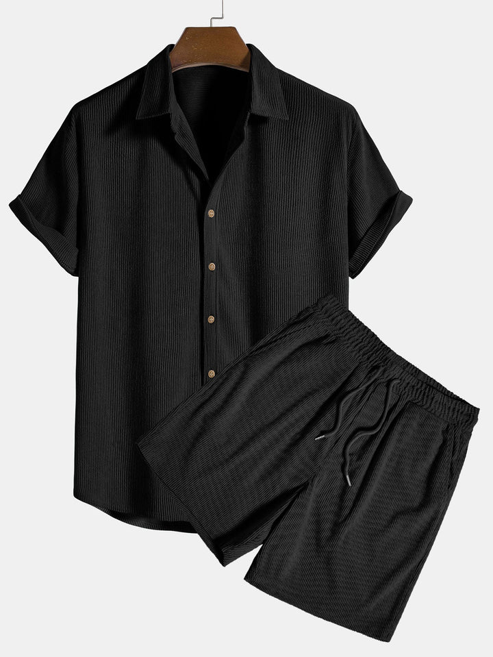 Levoire | Tenue D'Été Légère Pour Hommes Noir