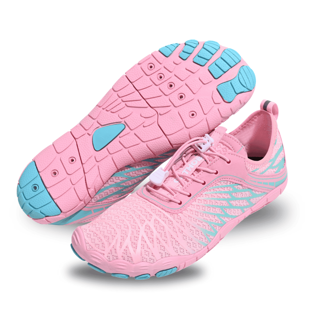Levoire | Chaussure Barefoot Pour Le Confort Naturel Rosa-Turquoise