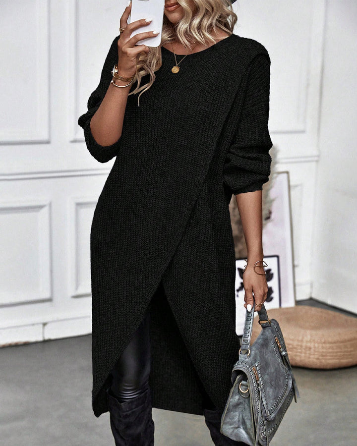 Levoire | Robe En Tricot Élégante Noir