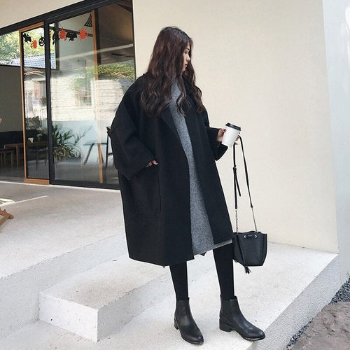 Levoire | Manteau Trench En Laine De Vendange Long Élégant