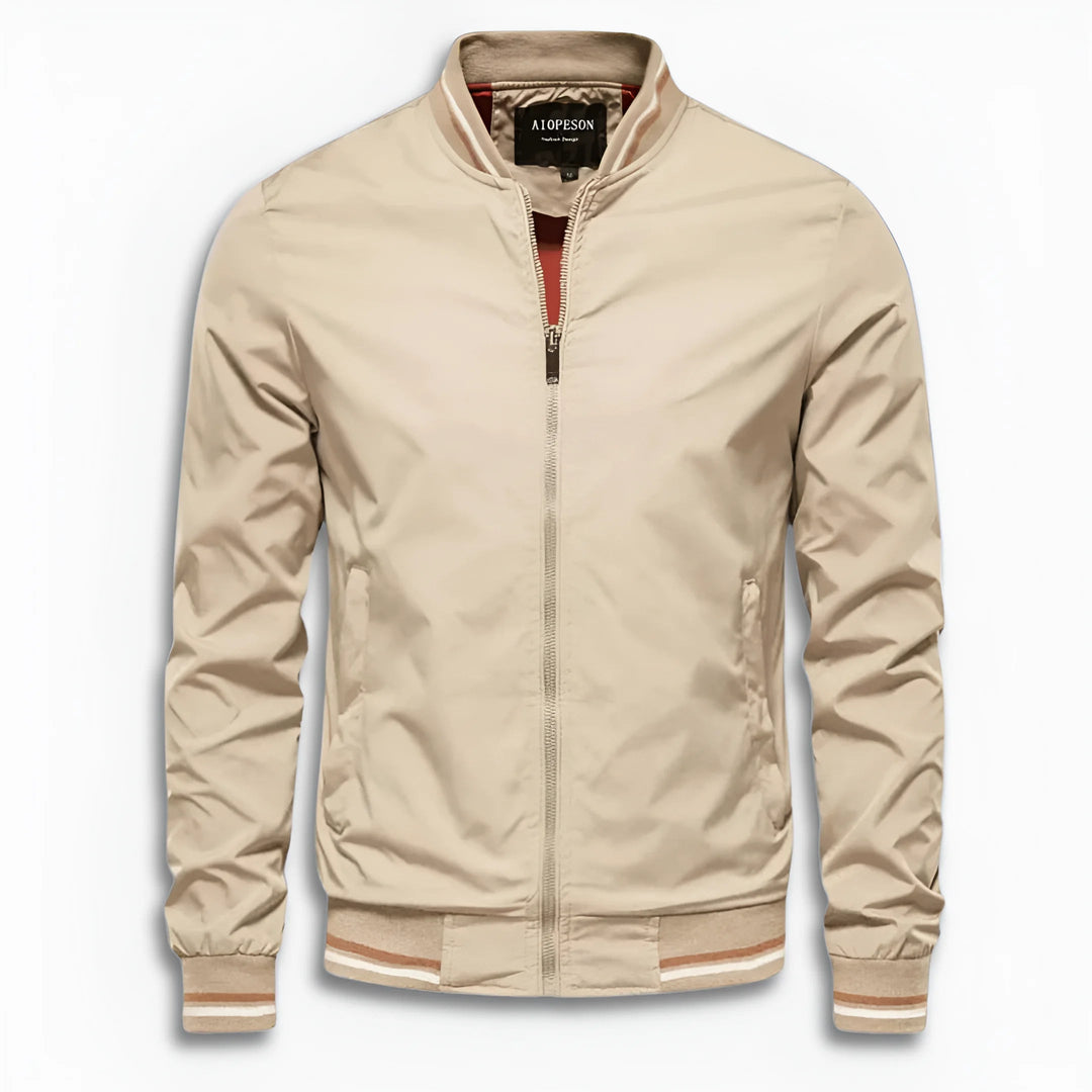 Veste de transition décontractée pour hommes avec surface déperlant et col montant Avriane