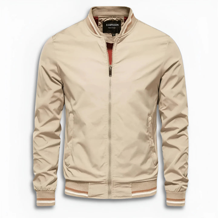 Veste de transition décontractée pour hommes avec surface déperlant et col montant Avriane