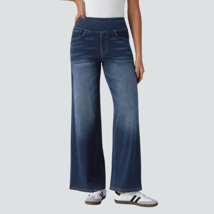 Levoire | Largeur Jeans Extensibles Bleu Gris Denim - Presque épuisé